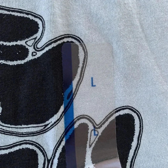 🩵Adult Billie Eilish Ringer Tee Graphic Print Teal Green Shirt Size Large NWT - Picture 5 of 9